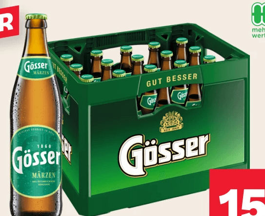 Gösser Märzen Kiste 20 x 0,5 l Angebot bei MPREIS