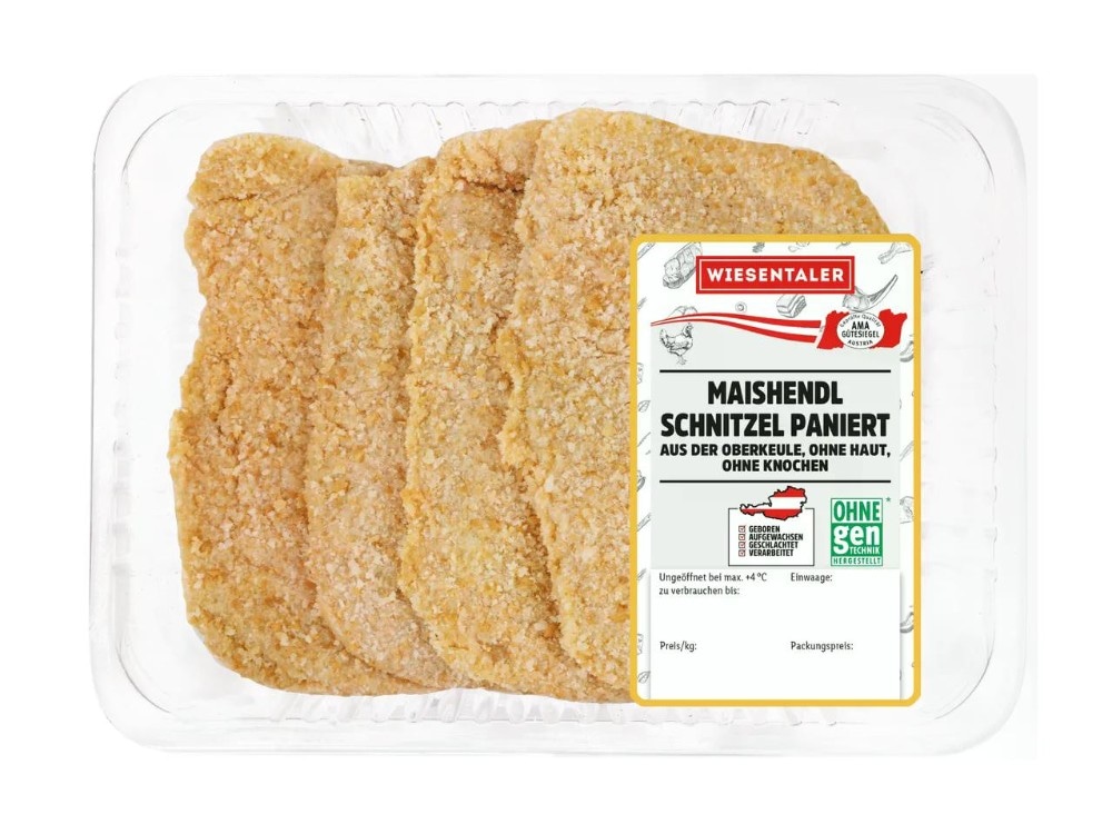 Frische Maishendl Schnitzel paniert 500 g Angebot bei Lidl