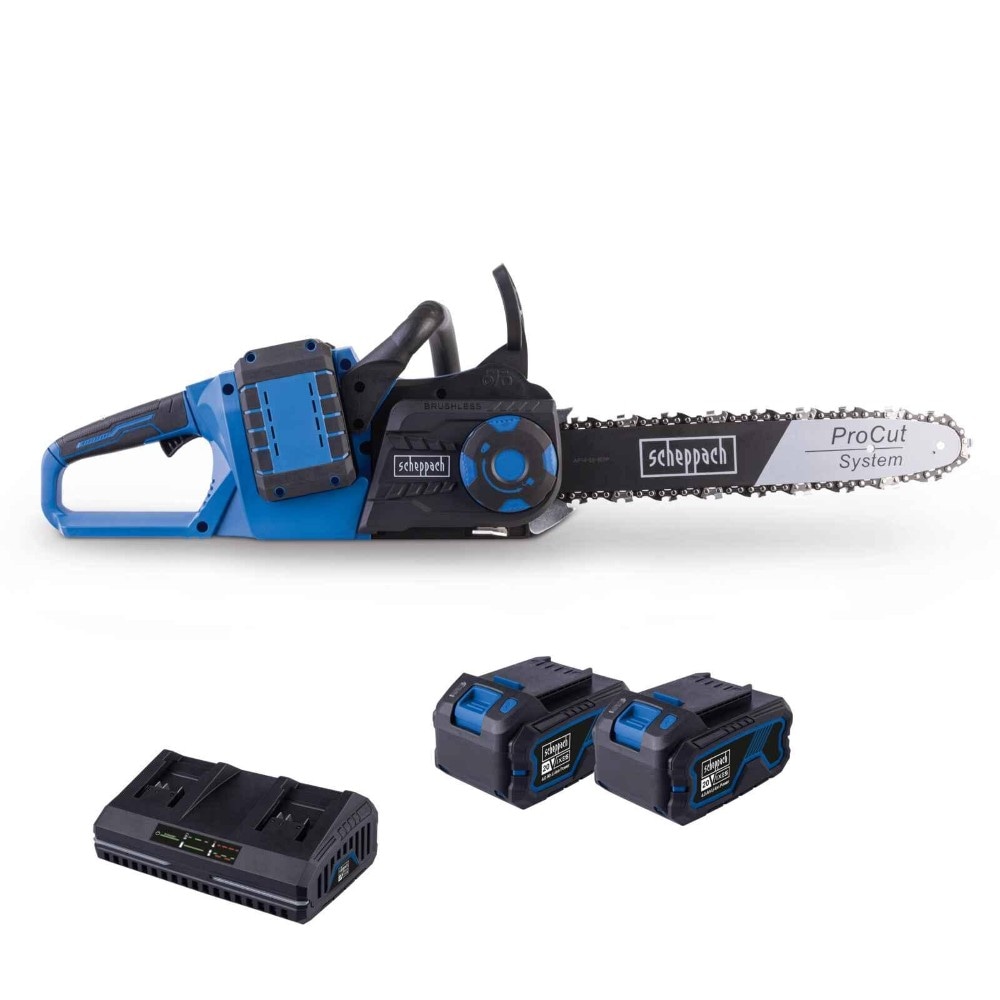 Scheppach Brushless 40V Akku-Kettensäge BC-CS355Duo-X - SET L2 SE Angebot bei Norma