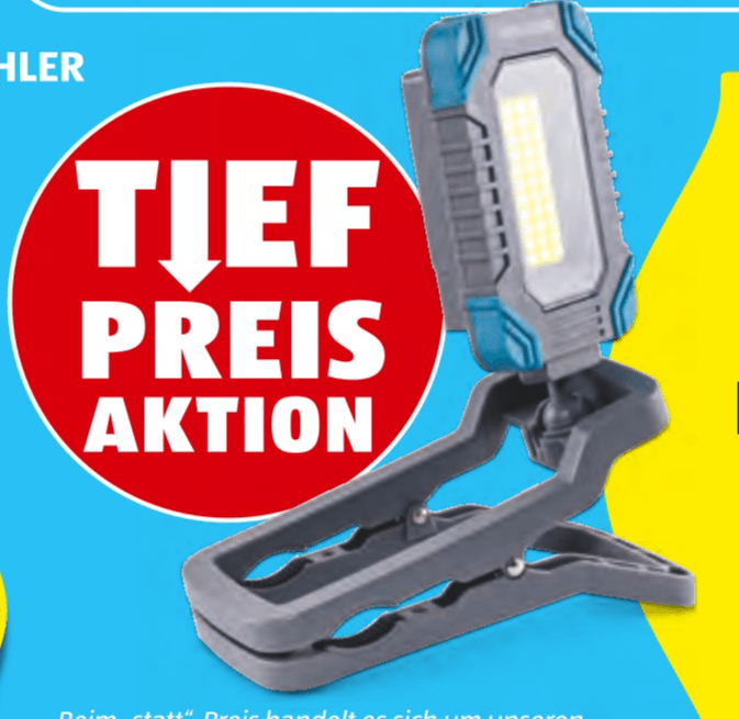 Workzone Klemmbarer Akku-Arbeitstrahler Angebot bei Hofer
