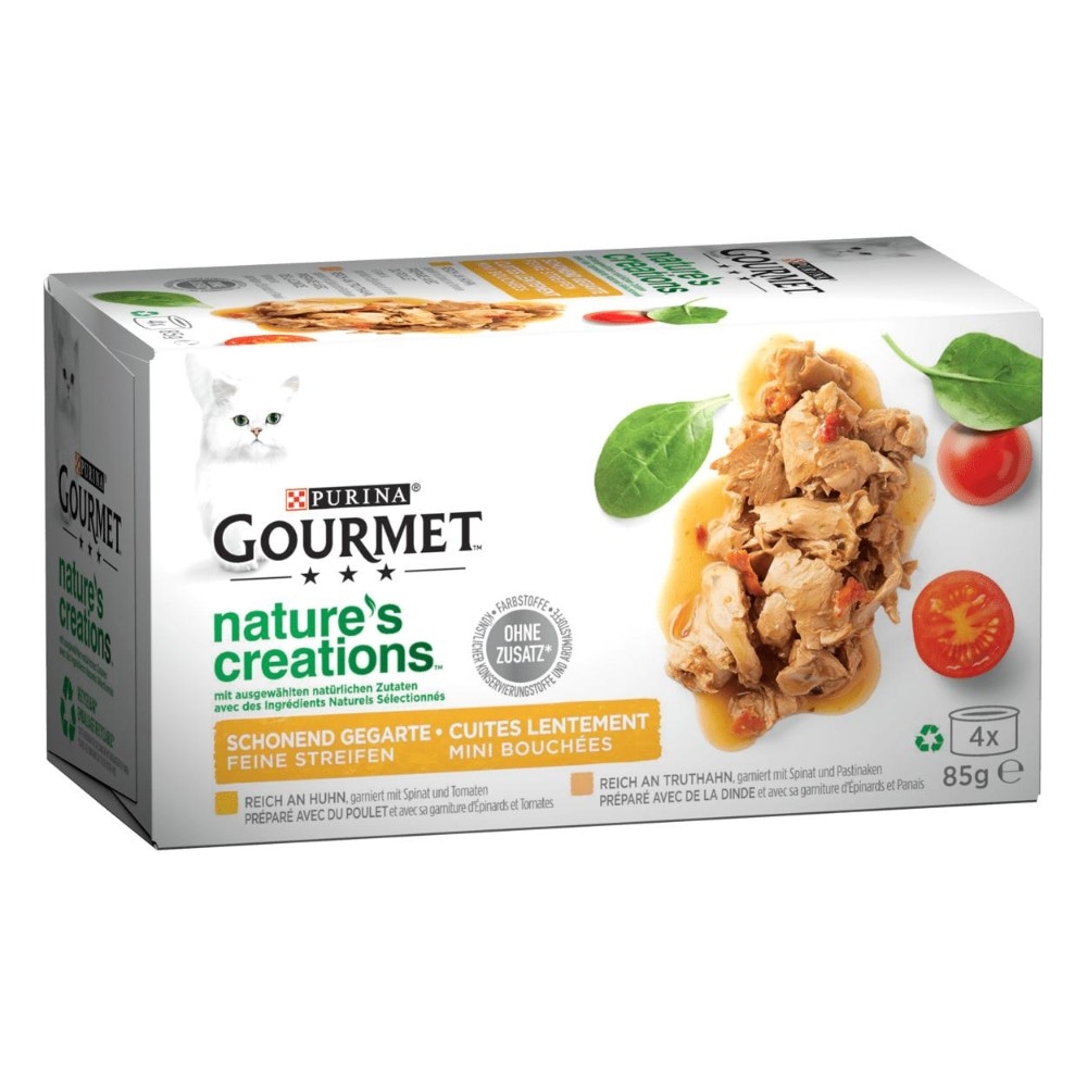 Gourmet Nature's Creations Katzennahrung 4 x 85-g-Packung Angebot bei Interspar