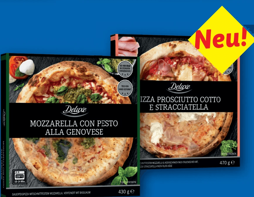 Premium Pizza Prosciutto Cotto E Stracciatella 470 g Deluxe Angebot bei Lidl