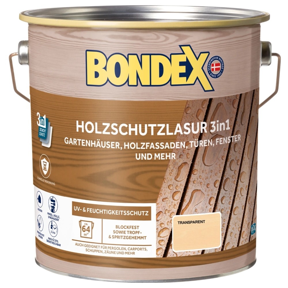 Holzlasur Außen 3in1 4 l BONDEX Angebot bei Bauhaus