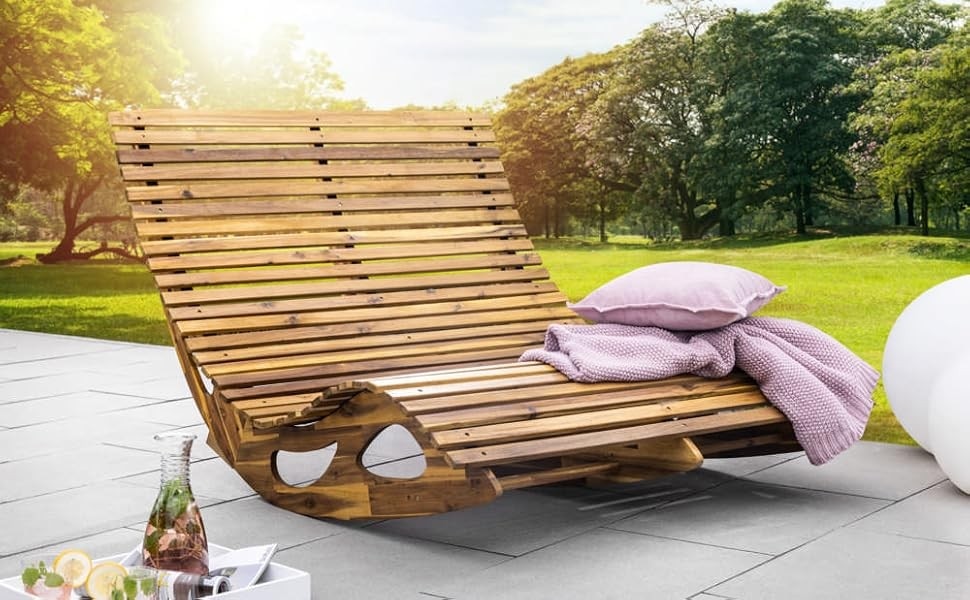 Ergonomische Doppelschwungliege XXL ca. 156x120x72 cm CHILLROI Angebot bei Norma