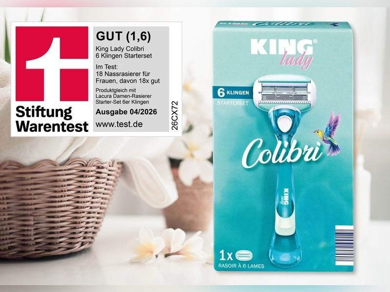 KING lady Damenrasierer „Colibri“ Starterset Angebot bei Norma