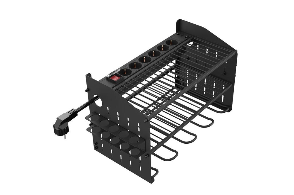 Werkzeug-Wandregal mit Steckdosenleiste 48,4 x 22 x 25 cm Angebot bei Zgonc