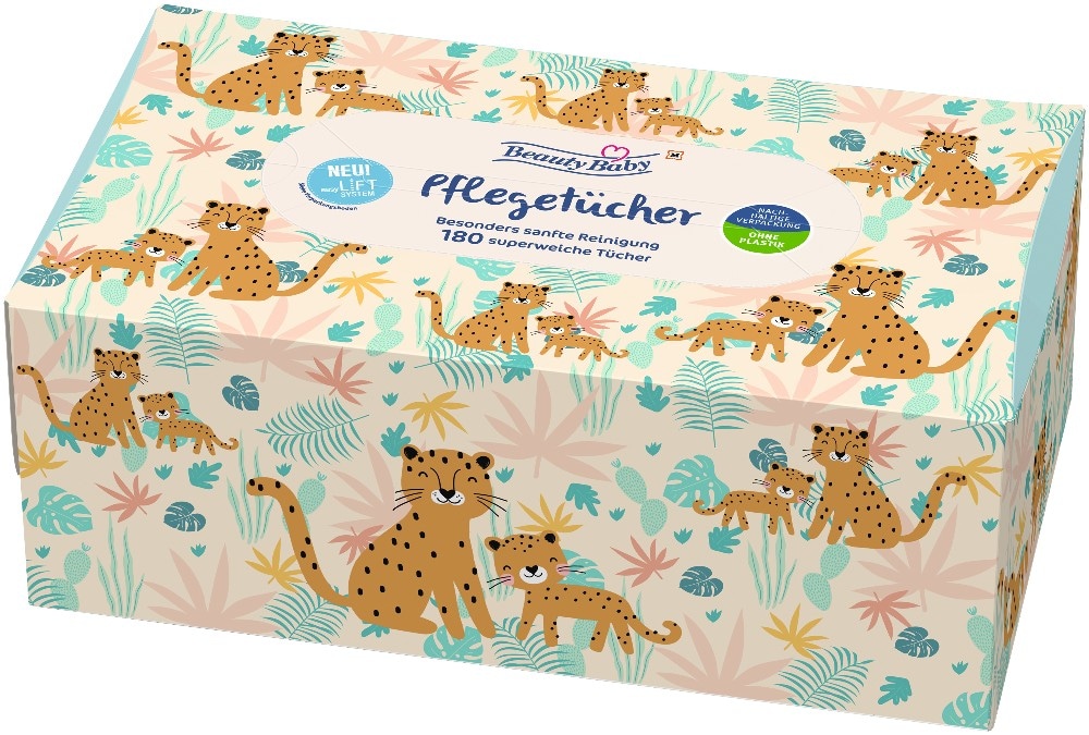 Beauty Baby Hygienische Taschentücher 180 Stück Angebot bei Müller