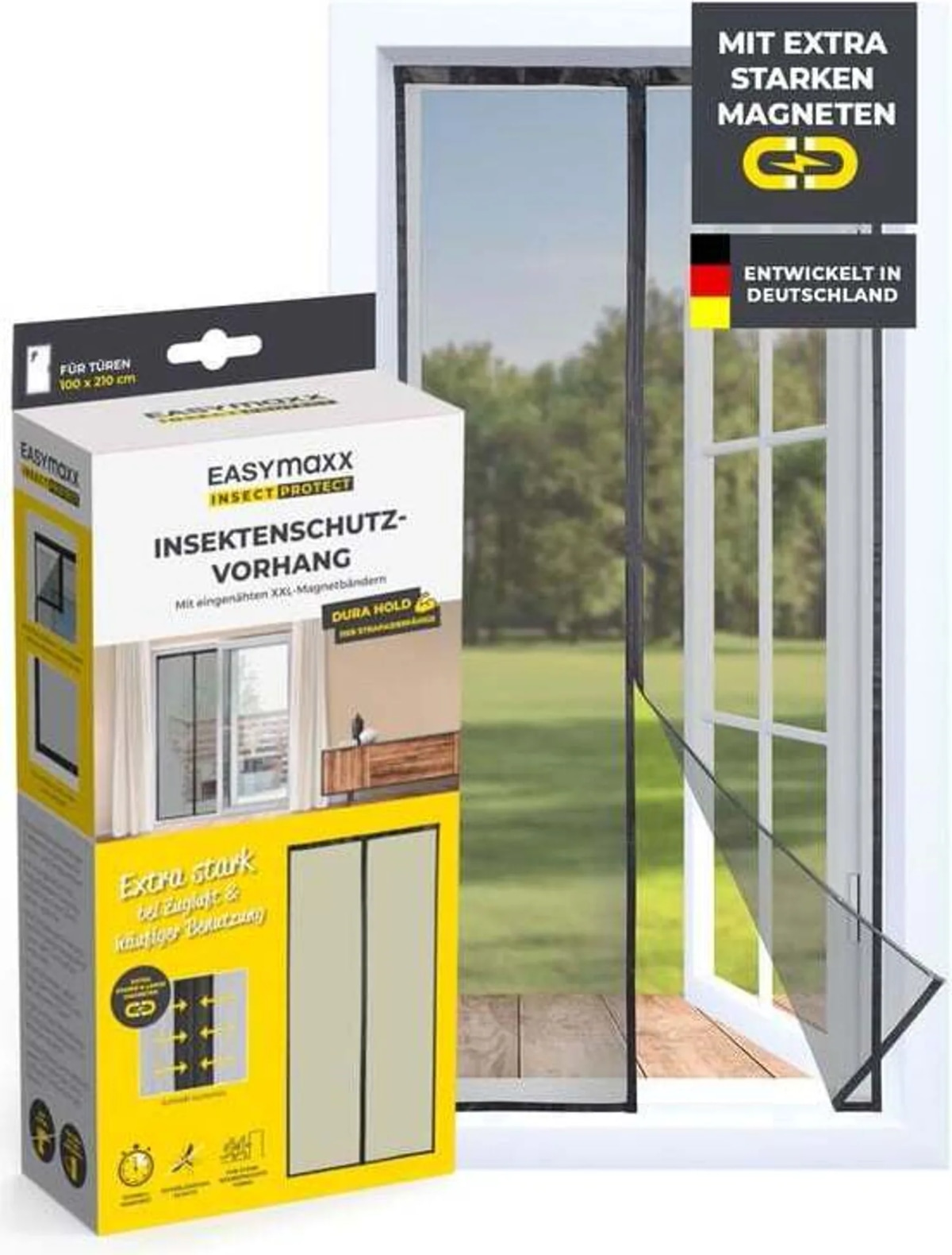 Insektenschutz-Vorhang für Türen ca. 100 x 210 cm EASYMAXX INSECT PROTECT Angebot bei Norma