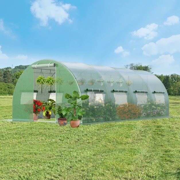 Garten & Freizeit Tunnelgewächshaus ca. 600x300x200 cm Angebot bei Norma