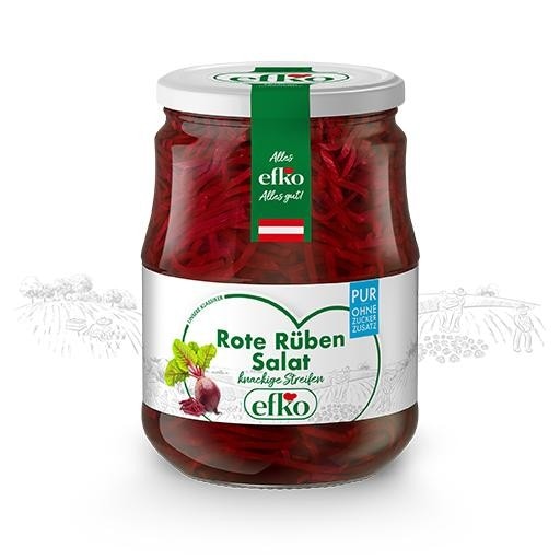 Efko Delikatess Gurken, Rote Rüben od. Puszta Salat 670 g Angebot bei Billa