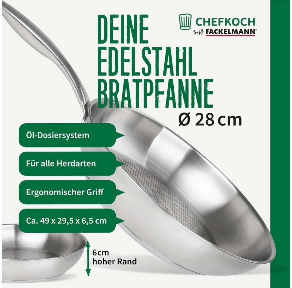 Chefkoch Edelstahlpfannen Angebot bei Eurospar