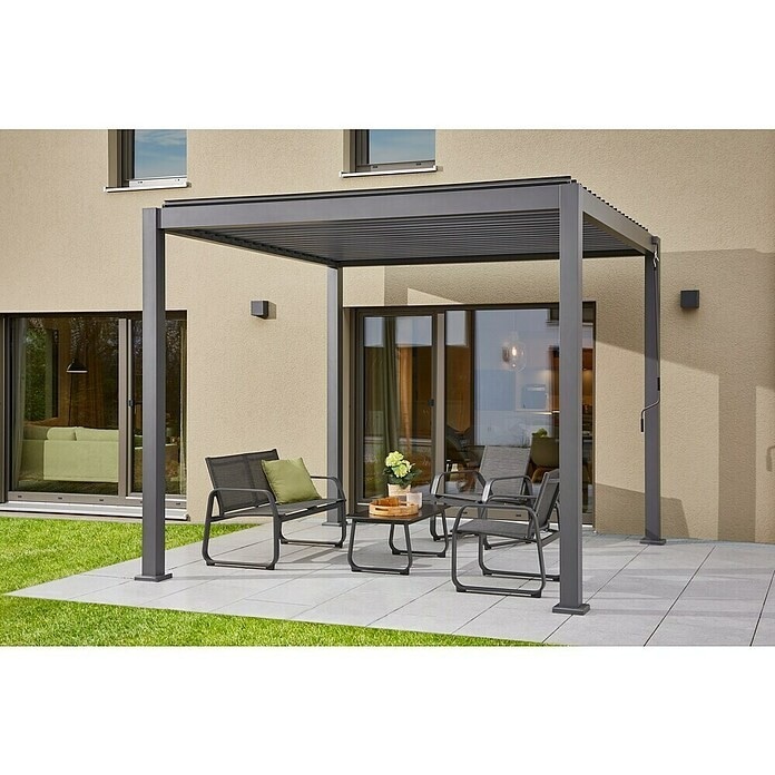 Lamellenpavillon MILOS B x H: 294 x 294 cm Angebot bei Bauhaus