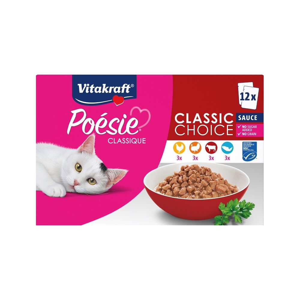 Vitakraft Poesie Katzennahrung 12 x 85 g Angebot bei Eurospar