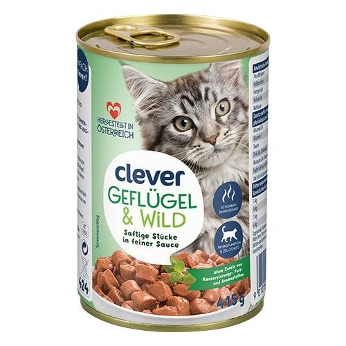 Katzenfutter 415 g clever Angebot bei Billa