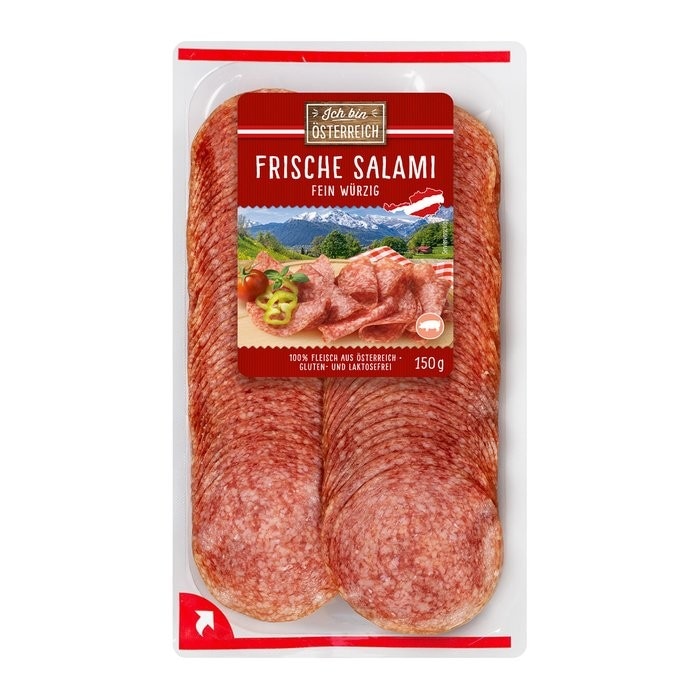 Frische Salami od. Kantwurst 100 g/150 g Ich bin Österreich Angebot bei Penny