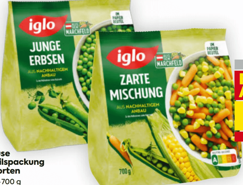 Iglo Gemüse Vorteilspackung 550 g-700 g Angebot bei Billa
