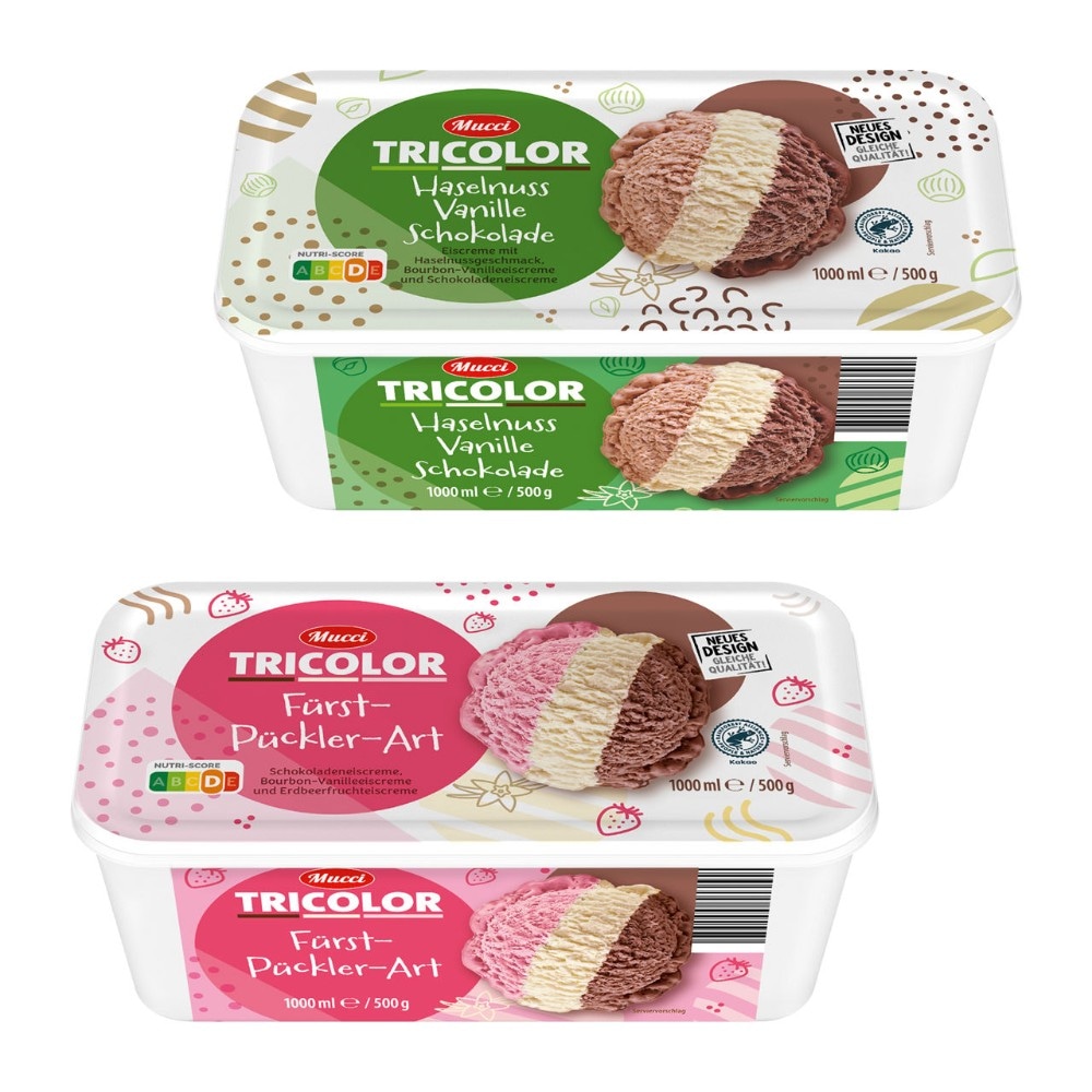 Eisschale Tricolor 1 l Mucci Angebot bei Hofer
