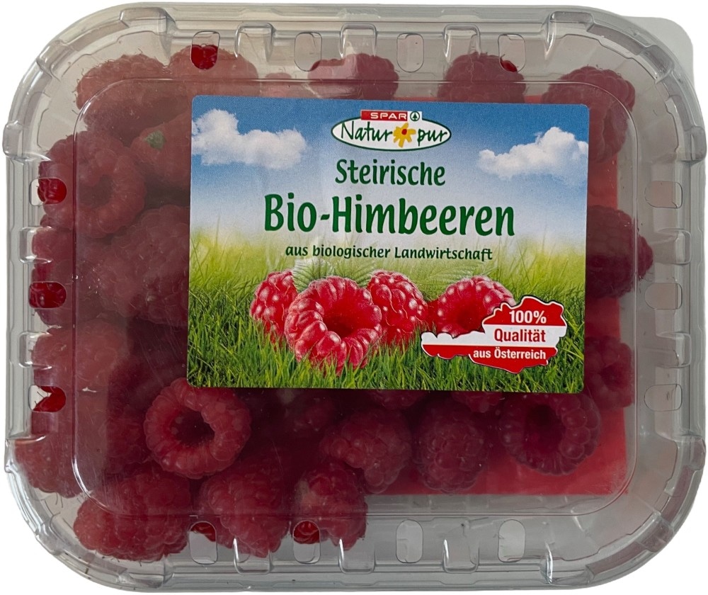 Süße Bio-Himbeeren 125 g SPAR Natur*pur Angebot bei Interspar