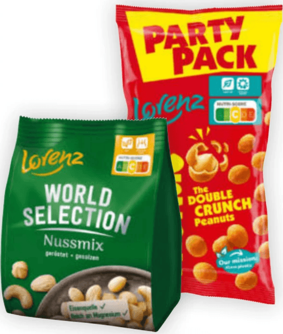Lorenz Nic Nac's Party-pack od. Nussmix 2 x 280 g-300 g Angebot bei Billa Plus