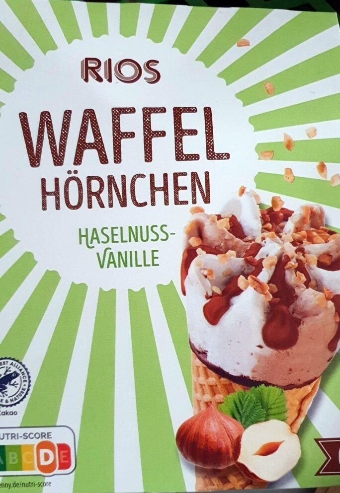 Rios Waffel-Hörnchen Erdbeer-Vanille od. Haselnuss-Vanille 720 ml Angebot bei Penny