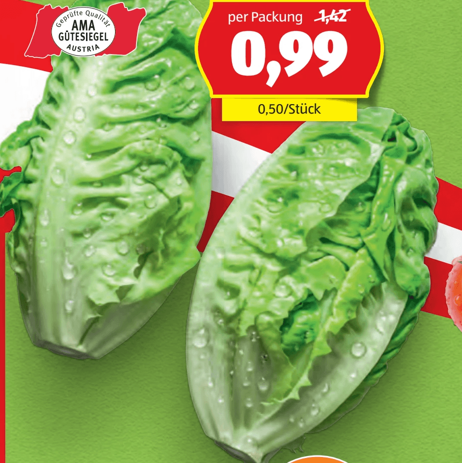 Salatherzen 2 Stk. Hofer Marktplatz Angebot bei Hofer