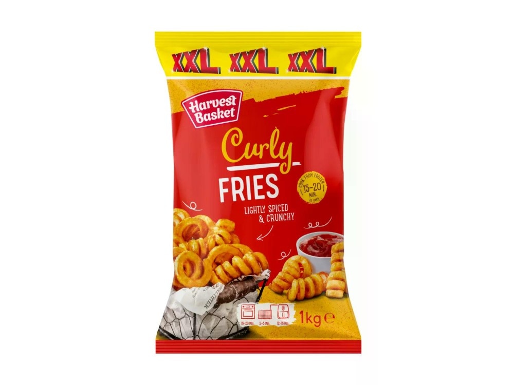 Harvest Basket Curly Fries 600 g + 400 g gratis Angebot bei Lidl