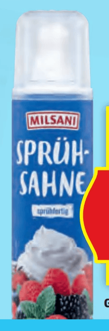 Milsani Sprühsahne 250 ml Angebot bei Hofer