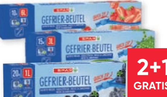 SPAR Gefrierbeutel Quick Zip 15x 1 Liter, 20x 1 Liter, 15x 3 Liter oder 10x 6 Liter Angebot bei Maximarkt