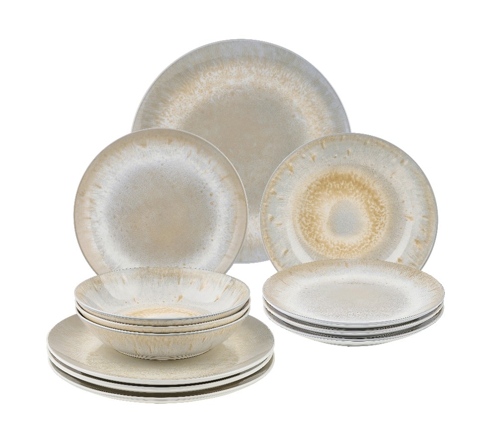 Tafelservice Batik 12-teilig Angebot bei Mömax