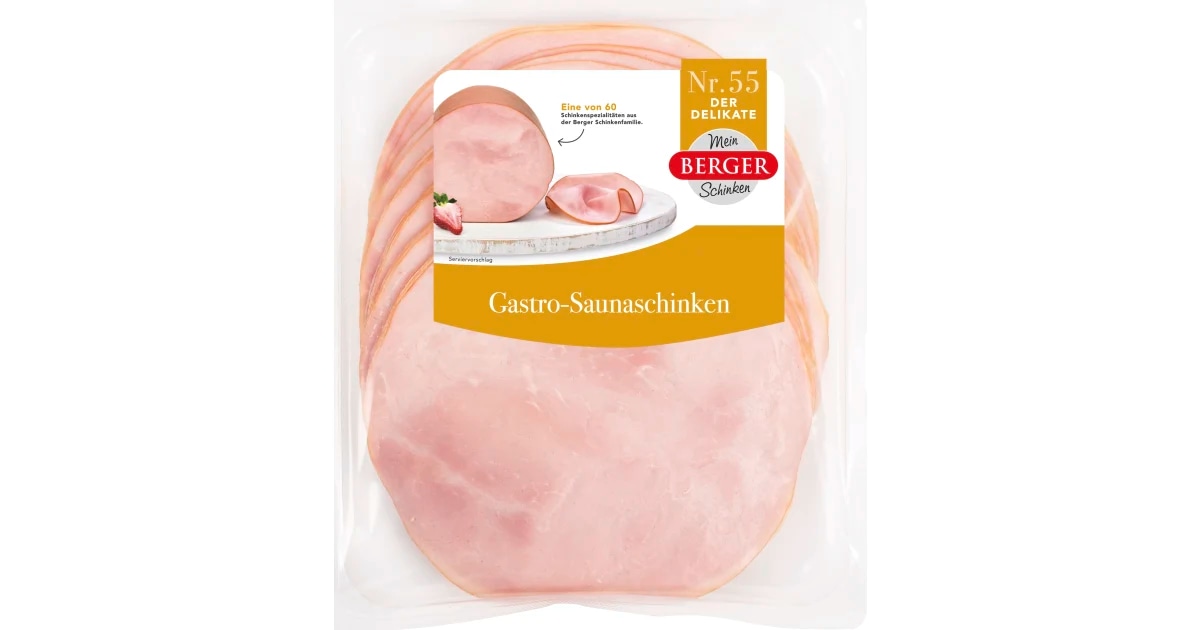 Berger Saunaschinken per 100 g Angebot bei Adeg