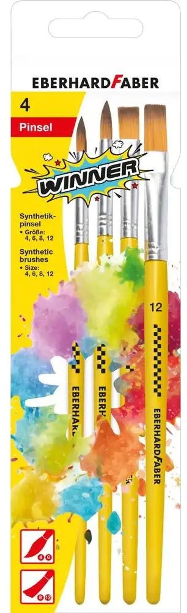 Winner Synthetikpinsel 4er Etui Angebot bei Müller