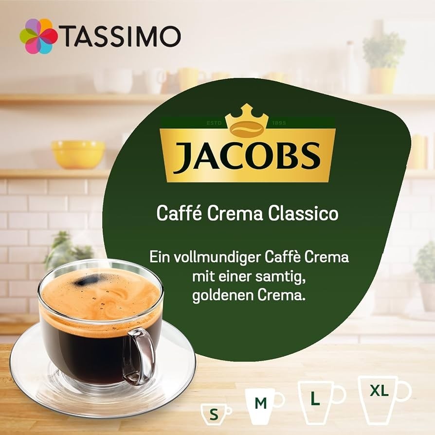 Caffè Crema Classico Kaffeekapseln 8-21 Kapseln Tassimo Jacobs Angebot bei Spar