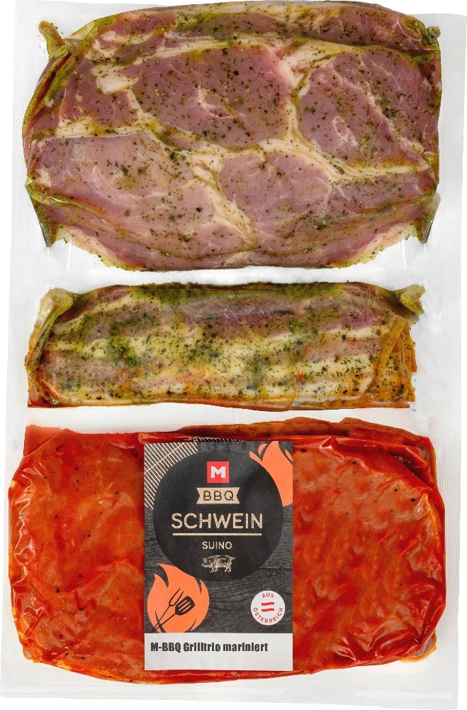 BBQ Grilltrio Schwein mariniert Angebot bei MPREIS
