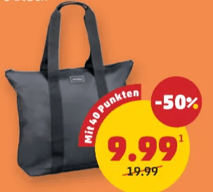 Einkaufstasche ca. 36 × 40 × 15 cm VIVESS Angebot bei Penny