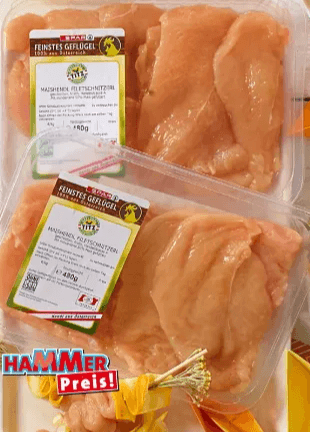 Feinstes Geflügel Hendl-Filetschnitzel 480-g-Pkg. Spar Angebot bei Spar