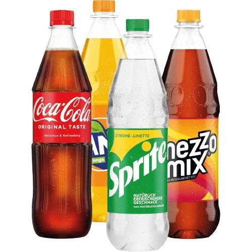 Cola, Fanta, Sprite oder Mezzomix 1 l Coca-Cola Angebot bei Lidl