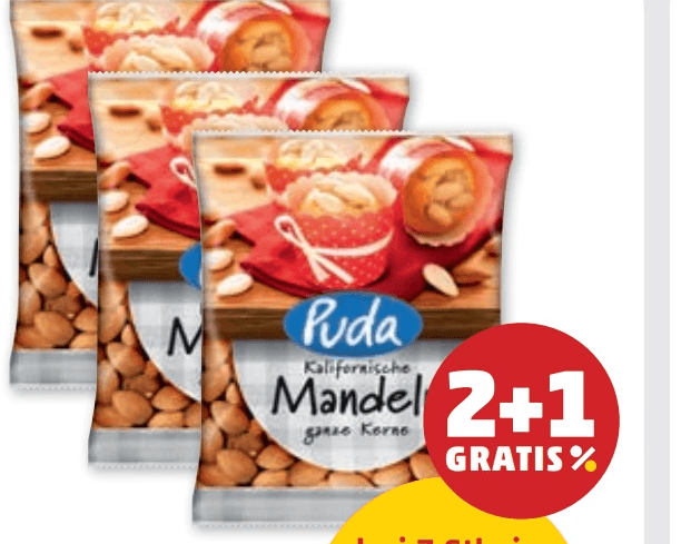Puda Mandeln 200 g Angebot bei Penny