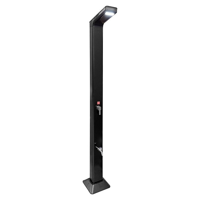 Solardusche Aluminium LED Angebot bei Bauhaus