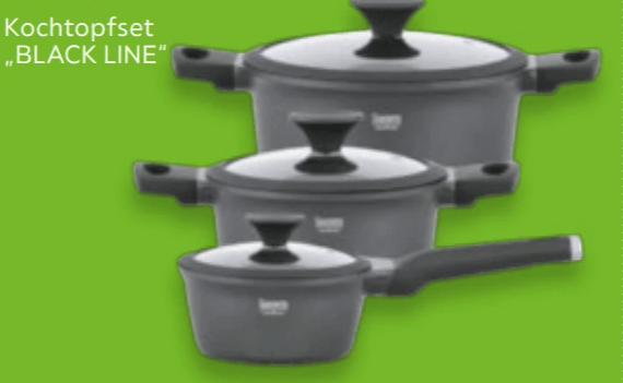 Kochtopfset Black Line Angebot bei Mömax