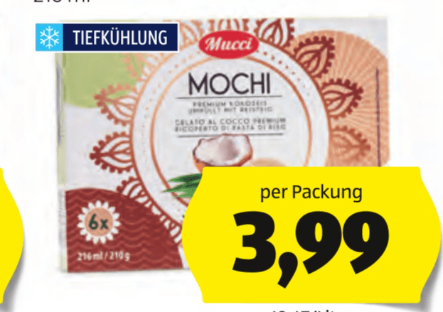 Mucci Mochi Eis 216 ml Angebot bei Hofer