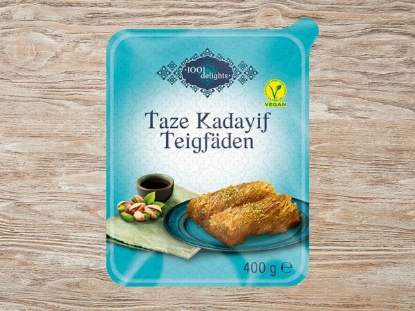 Kadayif Teigfäden 400 g 1001 Delights Angebot bei Lidl