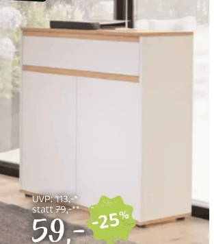 Kommode ca. 80/93/38cm CARRYHOME Angebot bei XXXLutz