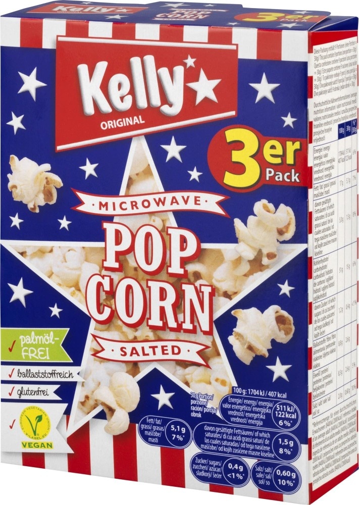 Kelly's Mikrowellen Popcorn 270 g Angebot bei Adeg