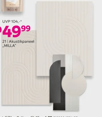 Akustikpaneel MILLA ca. 60 x 90 cm Angebot bei Mömax