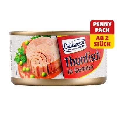 Delikatessa Thunfisch in Gemüse 185 g Angebot bei Penny