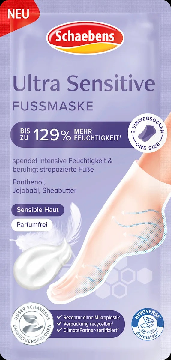 Schaebens Fußmaske Ultra Sensitive 1 Paar Angebot bei Dm