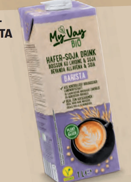 Bio-Hafer-Soja Barista Drink 1 l My Vay Angebot bei Hofer
