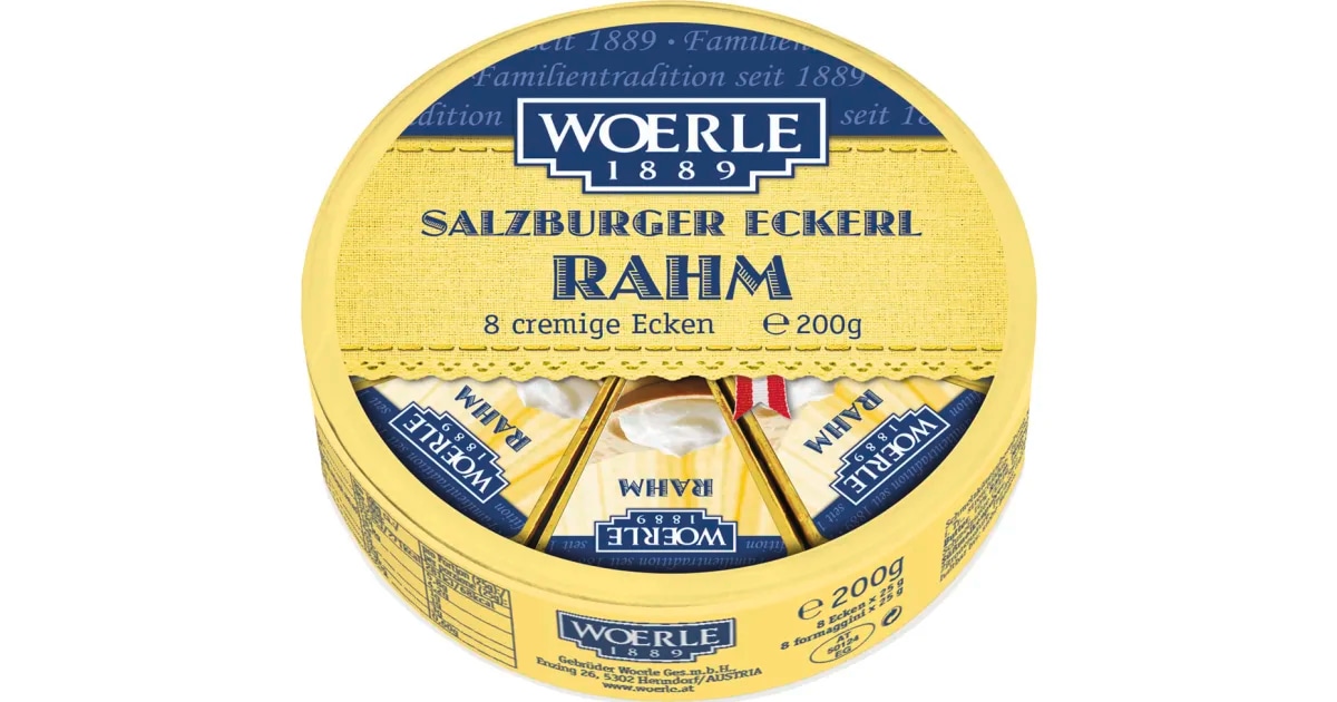 Woerle Salzburger Eckerl Rahm 200 g Angebot bei Adeg
