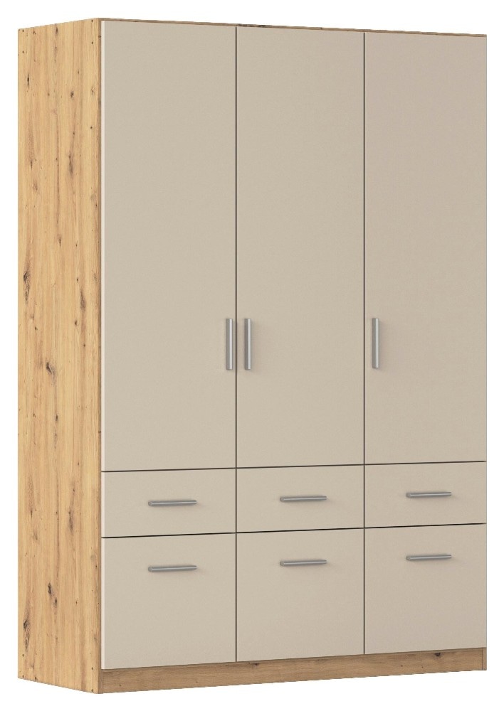Kleiderschrank 3 Türen, B: ca. 136 cm Angebot bei Möbelix
