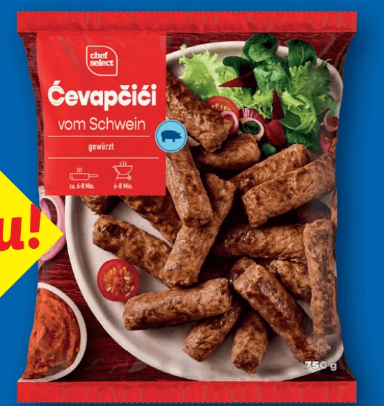 Ćevapčići Schwein 750 g Chef Select Angebot bei Lidl